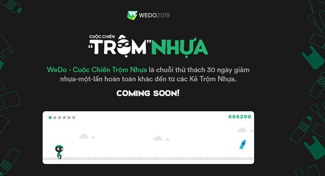 Nhặt chai nhựa, đừng dẫm lên cây