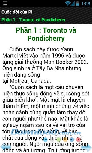 Cuộc đời của Pi for Android