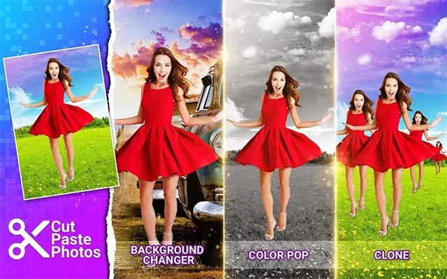 Cut Paste Photos mang đến hàng trăm công cụ cắt dán, sửa ảnh thú vị