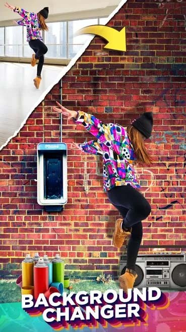 Thay đổi nền ảnh tùy ý