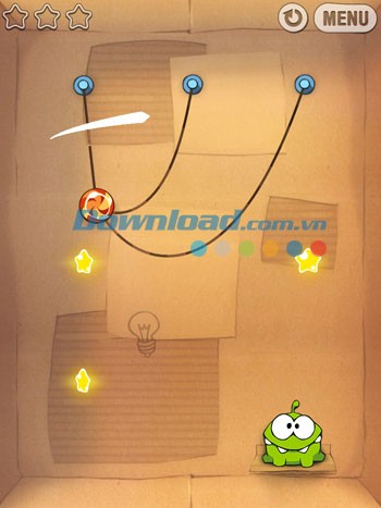 Cắt dây thừng để săn kẹo