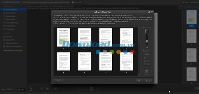 Tính năng Advanced của CutePDF Editor