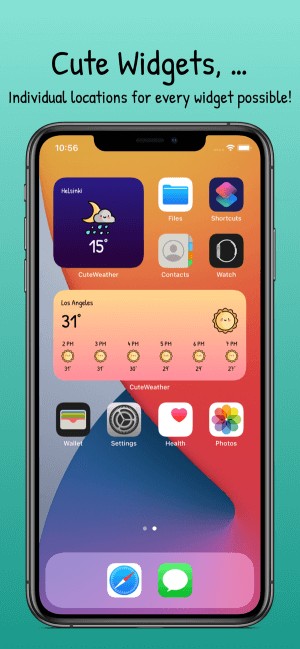 Tạo widget thời tiết cực cute