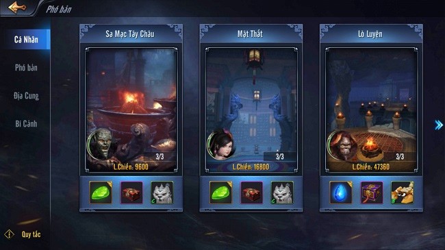 Hệ thống phó bản