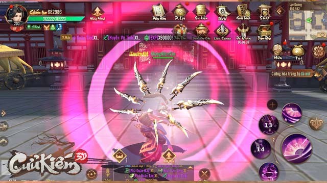 Màu sáng ấn tượng trong Cửu Kiếm 3D