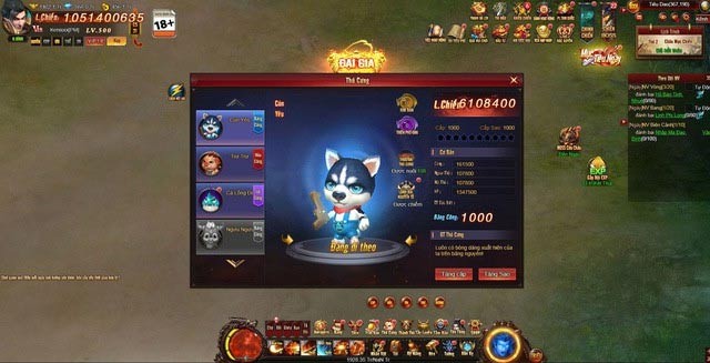 Hệ thống thú cưng đa dạng, phong phú