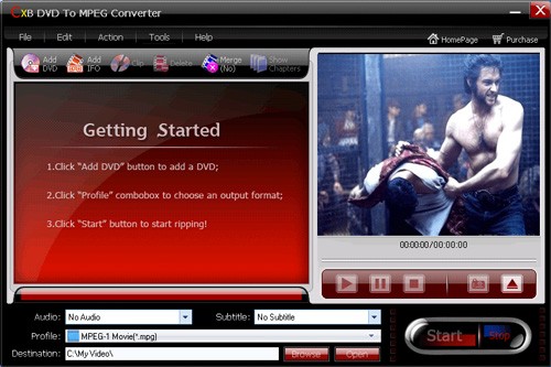 CXBSoft DVD To MPEG Converter