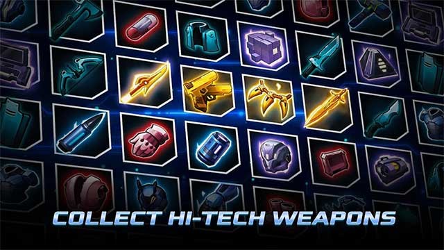 Thu thập nhiều vũ khí tân tiến trong hệ thống vũ khí khổng lồ của game