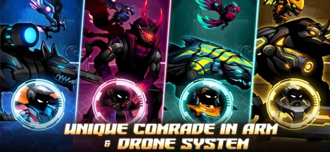 Cyber Fighters cho iOS có hệ thống vũ khí độc đáo