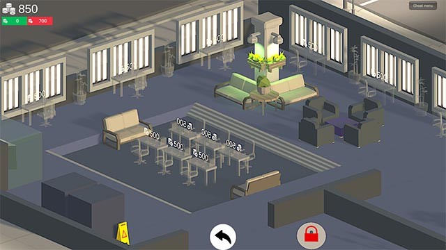 Nâng cấp máy móc, cơ sở hạ tầng và mở khóa nhiều nội dung mới trong Cyber Lounge Tycoon game