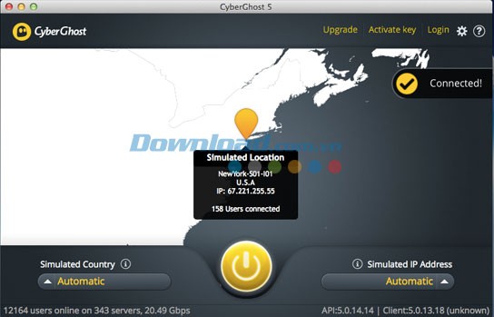 CyberGhost VPN cho Mac