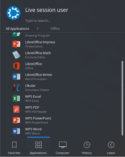 Giao diện thanh Start