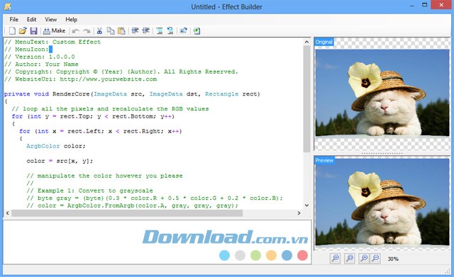 Tính năng hiển thị các dòng lệnh của quá trình thao tác