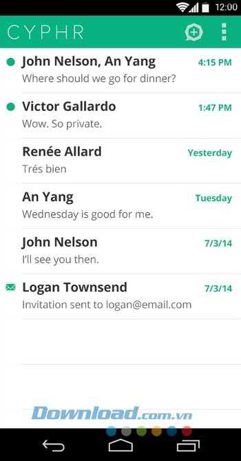 Xem tin nhắn trên Cyphr