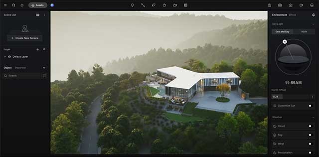 D5 Render là một phần mềm kết xuất đồ họa 3D hiện đại và miễn phí