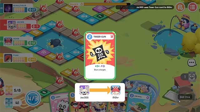 Thay đổi tiến trình của trò chơi bằng nhiều thẻ kỹ năng khác nhau