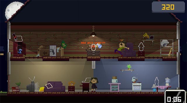 Để ý con mèo Jack tinh nghịch để tránh làm đổ vỡ các món đồ và khiến căn phòng hỗn loạn hơn