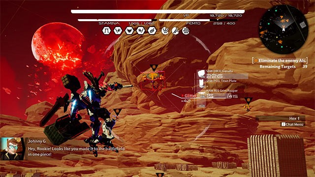 Daemon X Machina là game nhập vai hành động chủ đề đại chiến robot