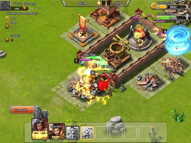 Một cảnh chiến đấu trong game