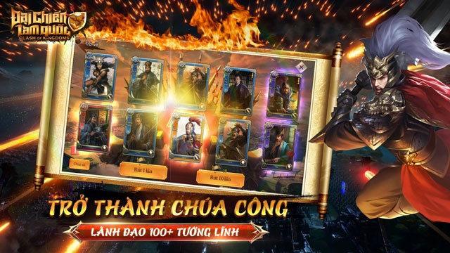 Trở thành chúa công - Lãnh đạo hơn 100 vị tướng lính