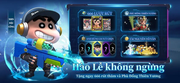 Tặng ngay 666 rút thăm và Phù Đổng Thiên Vương