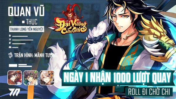 Nhận ngay 1.000 lượt quay, có ngay tướng mạnh