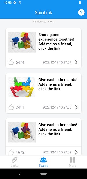 Chia sẻ một liên kết bạn bè để thêm nhiều bạn bè nhanh hơn.