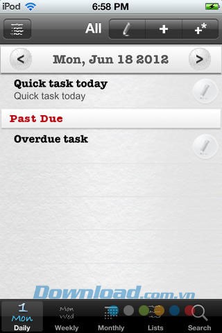 Daily Tasks for iOS
