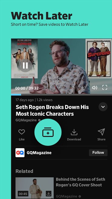 Dailymotion app hỗ trợ tải và xem video offline