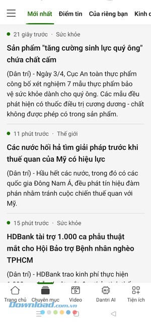 Cập nhật tin tức mới trên Báo Dân trí