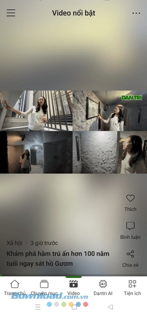 Xem video tin tức trên Báo Dân trí