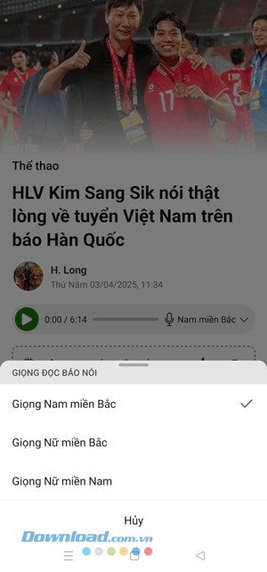 Đọc báo bằng giọng nói trên Báo Dân trí