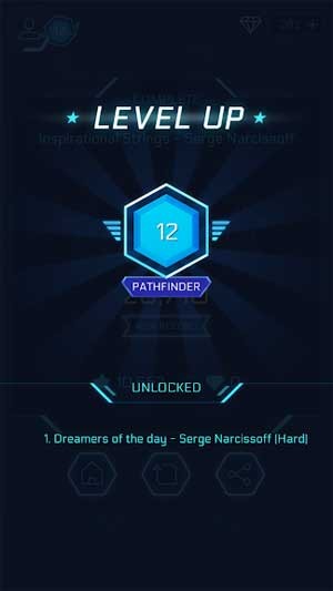 Kiếm điểm kinh nghiệm để mở khóa các bài hát mới