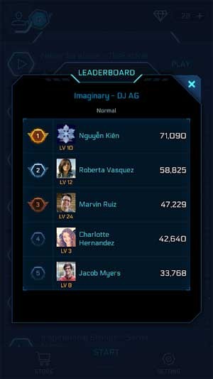 Tranh tài với bạn bè trên bảng xếp hạng trực tuyến