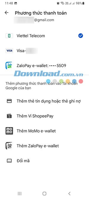 Nhiều phương thức thanh toán cho bạn lựa chọn