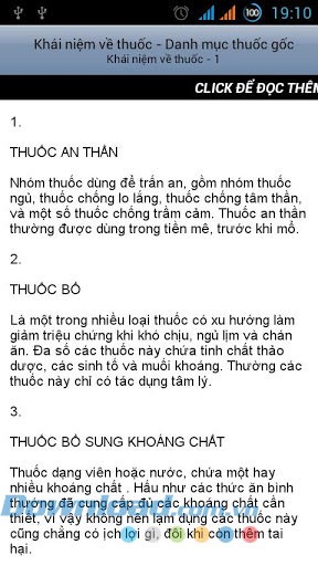 Danh mục thuốc gốc for Android