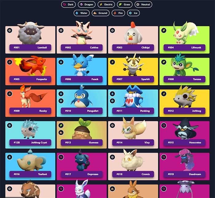 Danh sách đầy đủ Pal trong Palworld | Palworld Wiki