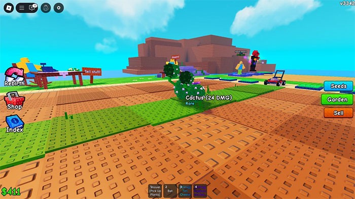 Trong Plants vs Brainrots, Plant sẽ phòng thủ và Brainrot tạo ra tiền.