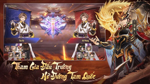 Tham gia đấu trường - Mở đường Tam Quốc