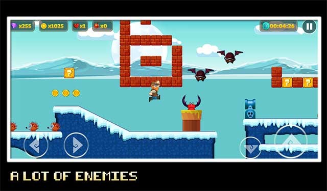 Vô số chướng ngại vật, kẻ thù và quái vật để đánh bại trên đường đi