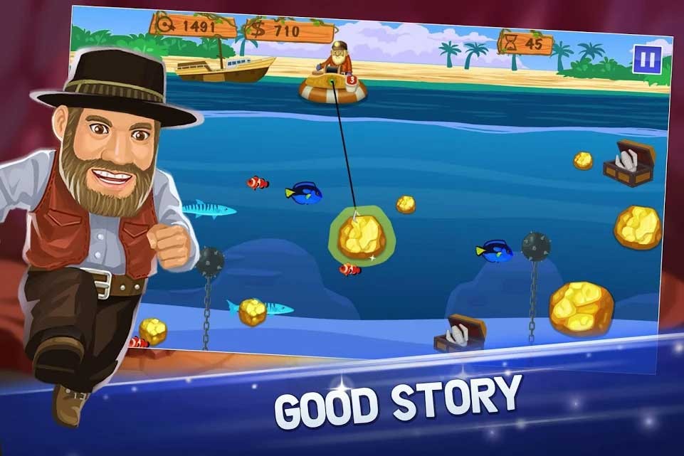 Game đào vàng Gold Miner Vegas: Gold Rush cho Android