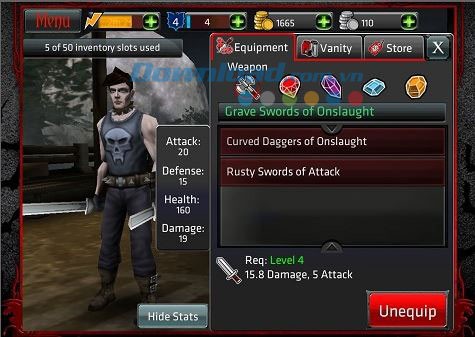 Vật dụng cho nhân vật chính