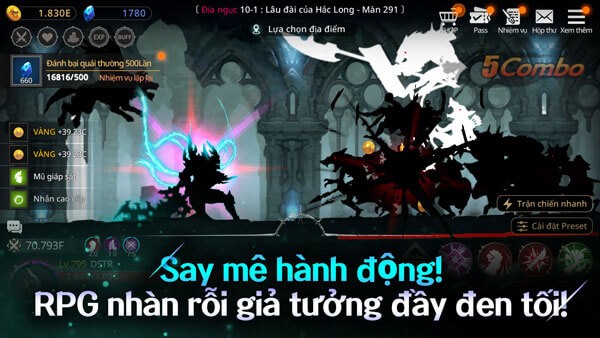 Say mê hành động, RPG nhàn rỗi giả tưởng đầy đen tối