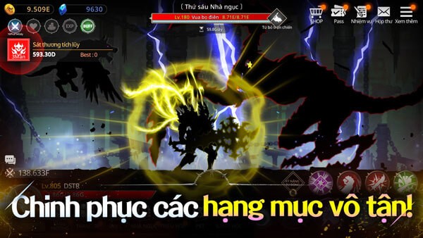 Chinh phục các hạng mục vô tận