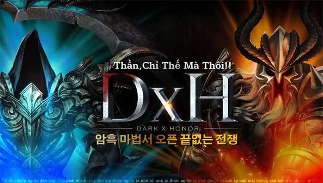 Dark X Honor cho Android là game MMORPG diệt quái hoành tráng trên di động