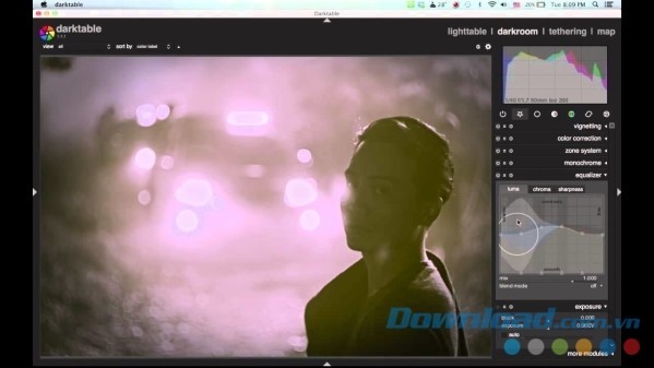 Darktable cho Mac chứa bộ công cụ biên tập hình ảnh hữu ích