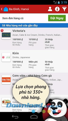 Đặt món ăn online for Android