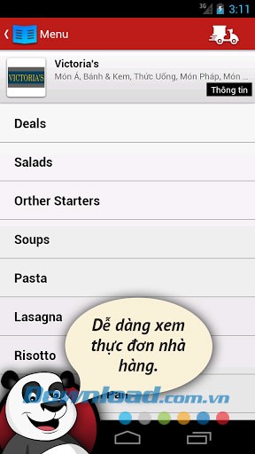 Đặt món ăn online for Android