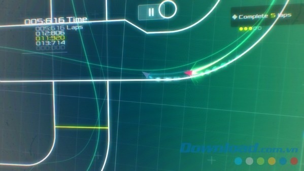 Thiết kế đồ họa rực rỡ sắc màu neon của Data Wing cho Android