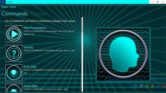 Trò chuyện với Data Bot